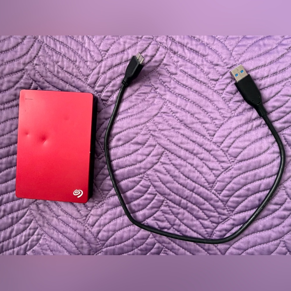 Barely use Seagate external hard Drive
